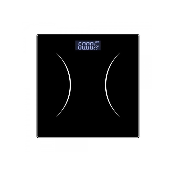 Цифров кантар за баня Rosberg, 180кг, стъкло