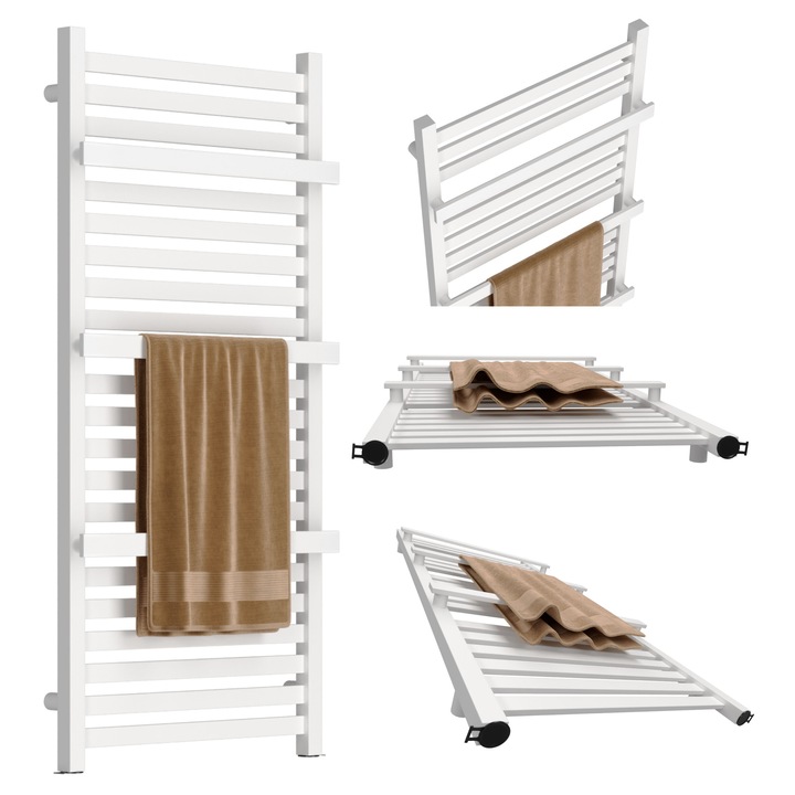 Calorifer baie, GOLD 950x530 alb lucios