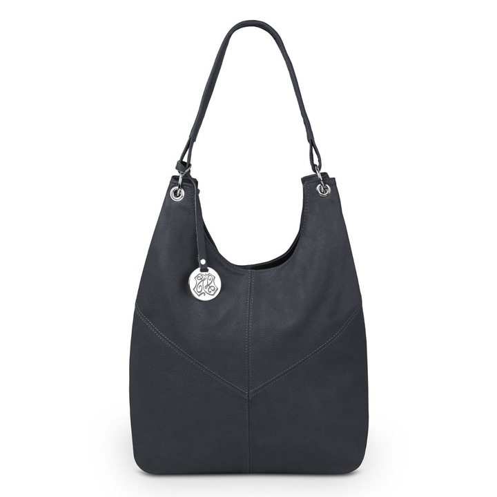 Kaletnik Kosa férfi táska, természetes bőr, antracit, A4 méretű, fogantyúkkal.