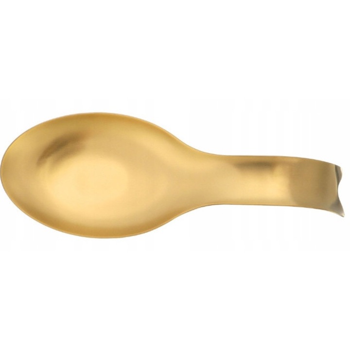 Polonic din ceramica cu maner, 25cm, auriu