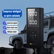 Compresor Auto Portabil VERITY®, cu oprire automata, Debit 25L/Min, 150 PSI, 12V, Functie Power Bank, Baterie 6000 mAh, Manometru, Lanterna, Pompa Aer Roti pentru Masini, Bicilete, Mingii, Accesorii incluse, Culoare Negru