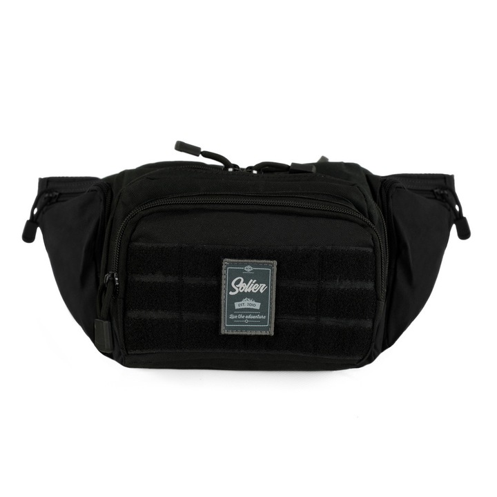 Тактическа чанта Solier SV28 Cravo, Cordura, черна, 25x17,5x11см