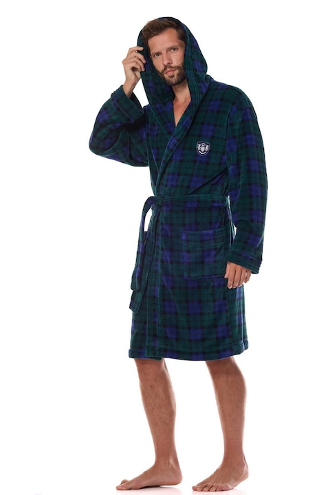 Halat de casa barbati, gluga, moale, pufos, Pedro, Marime XL