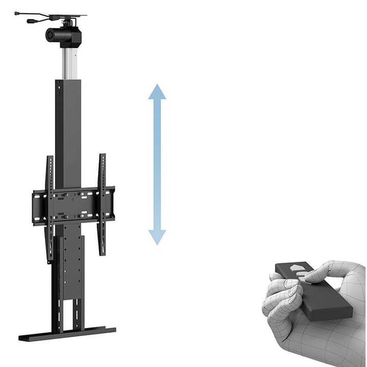 Suport TV motorizat cu telecomanda Multibrackets MB-6787, diagonala 32 -55, max.45kg, negru