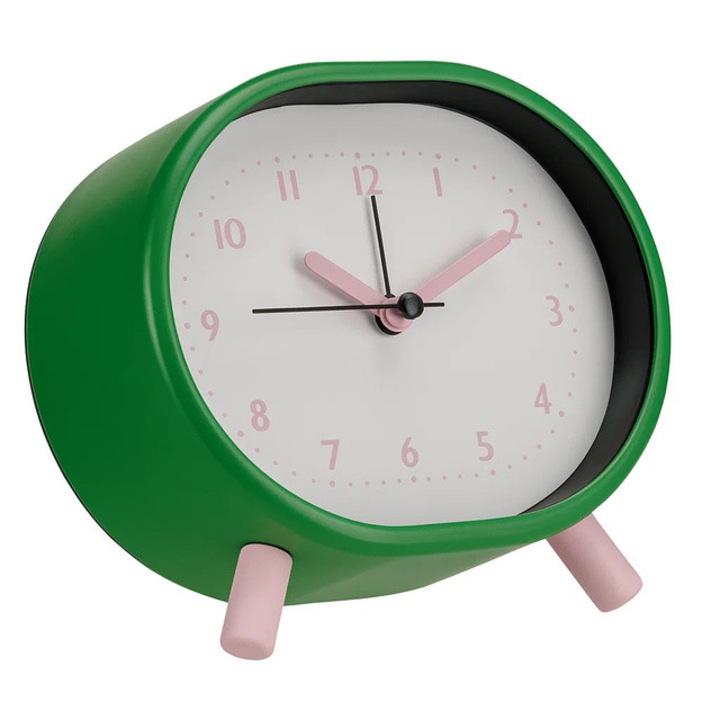 VAKNA fém ébresztőóra, zöld - zöld
