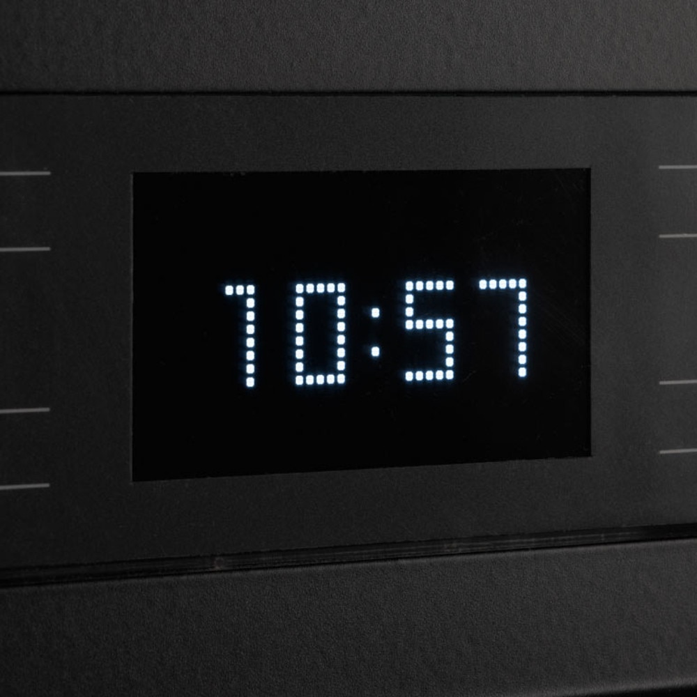 Aragaz cu plita pe inductie Bertazzoni, colectie Professional, latime 100 cm, 5 zone, 2 cuptoare electrice 123 l, temperatura reglabila max. 250°C, 11 functii de gatit, convectie, iluminare interioara, sticla triplustratificata, negru
