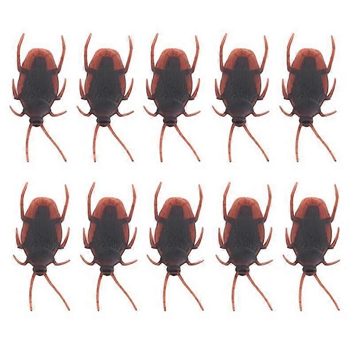 Комплект от 10 интерактивни детски играчки, пластмасови, пластмасови буболечки, 7x2cm