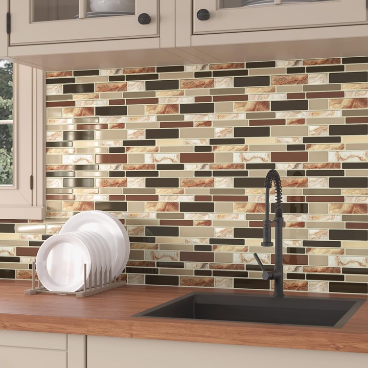 Autocolant decorativ, VaryPaper, gresie, PVC, 30.5x30.5cm, set 20 bucăți