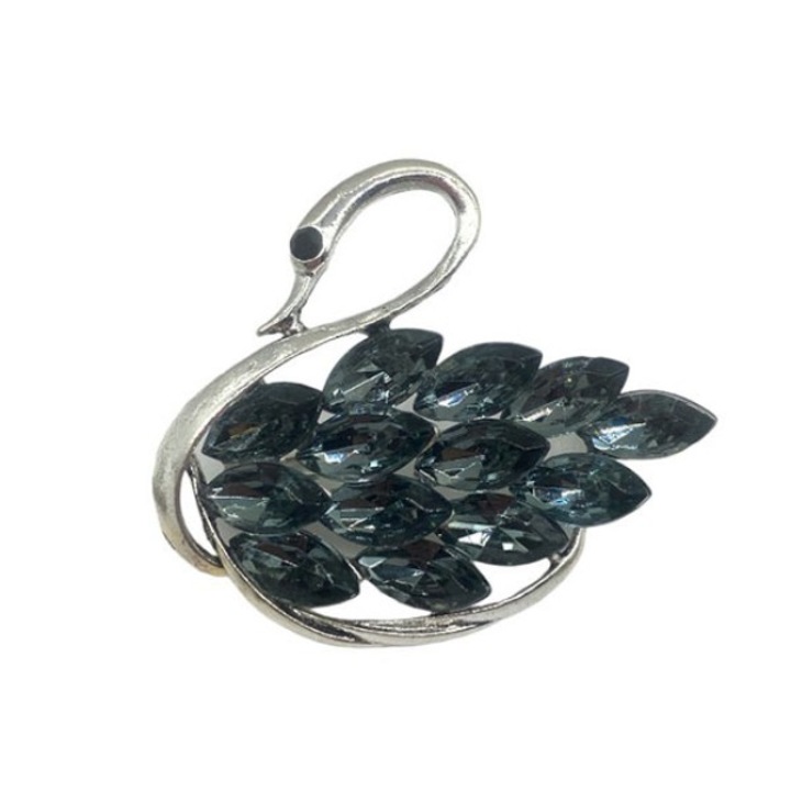 Bross SHINY szürke hattyú, elegáns, egyedi