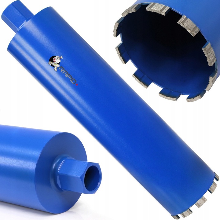 Set burghie diamantate Mar-pol 122mm, 10mm inaltime segmente, 450mm lungime, 1 1/4" filet