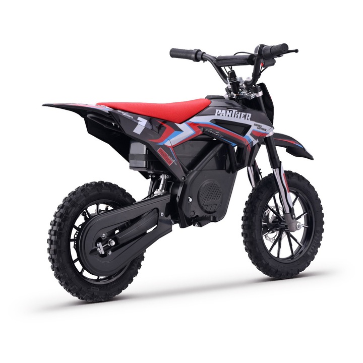 Motocross electric copii Tea Sports Panther, 550W, roșu, 10 inch, set siguranță