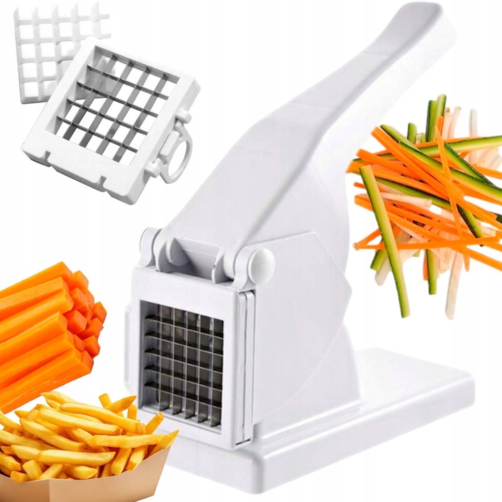 Feliator manual pentru cartofi si legume, PrzydaSie.pl, 24x14x9.5cm, alb