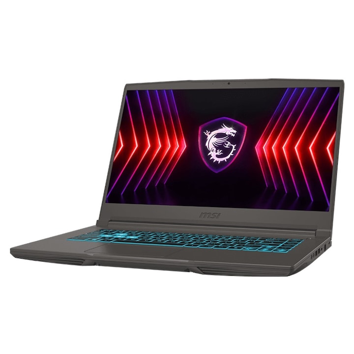 Laptop MSI Gaming Thin 15 B13VE-3431XRO, 15.6" FHD (1920x1080), 144Hz, IPS-Level, Intel® Core™ i5-13420H, 8C (4P + 4E) / 12T, P-core 2.1 / 4.6GHz, E-core 1.5 / 3.4GHz, 12MB, video dedicat NVIDIA GeForce RTX 4050 Laptop GPU 6GB GDDR6, RAM DDR4 16GB*1