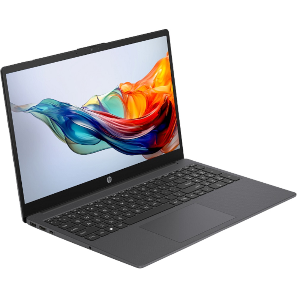 Laptop HP 15-fc0045nq 15.6 inch, AMD Ryzen 3 7320U pana la 4.1 GHz, 8GB DDR4, 1TB SSD, AMD Radeon, FreeDOS 3.0, Gri