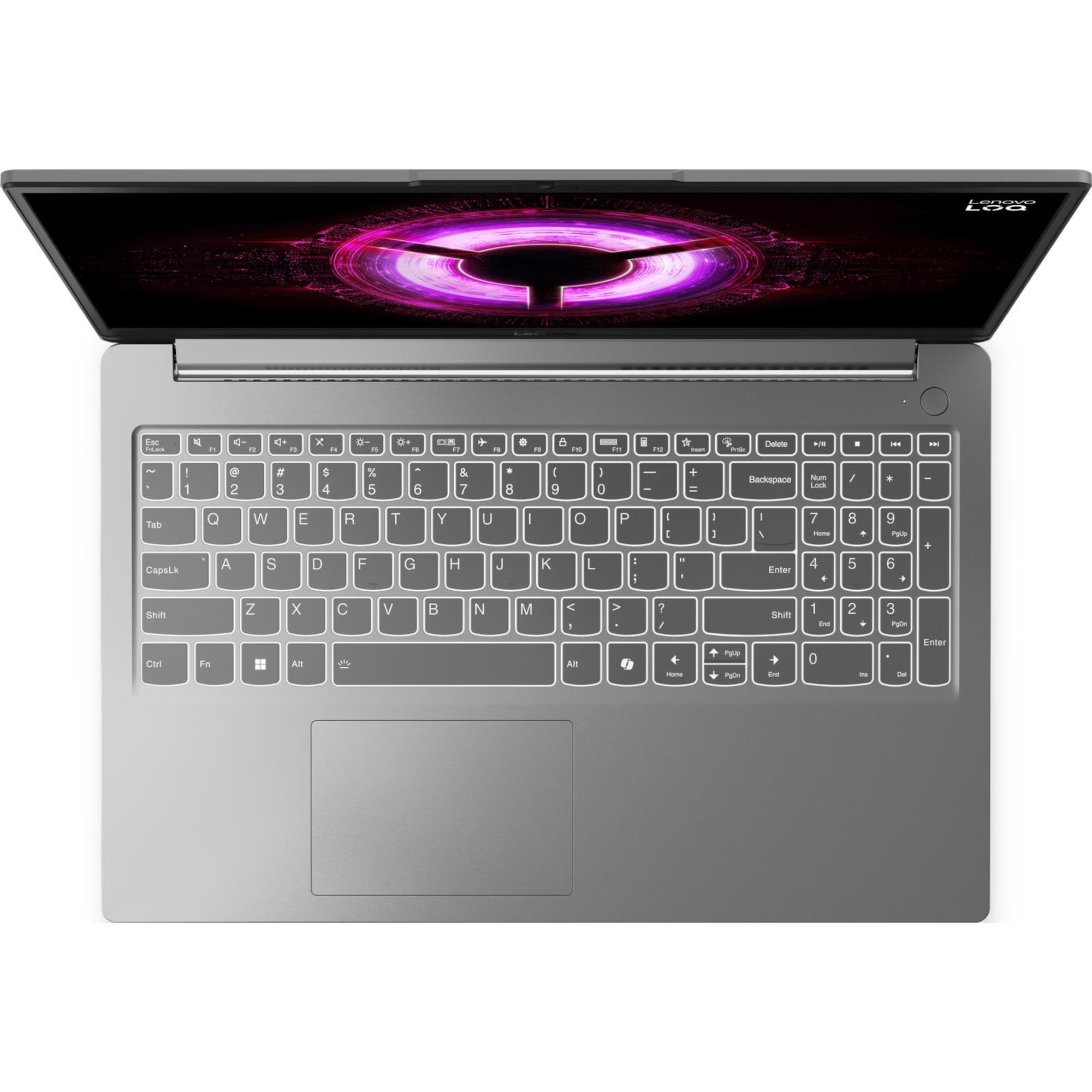 Laptop gaming Lenovo LOQ 15ARP10E, 15.6", Full HD, AMD Ryzen 5, 16 GB, 512 GB SSD, GeForce RTX 3050, Luna Grey