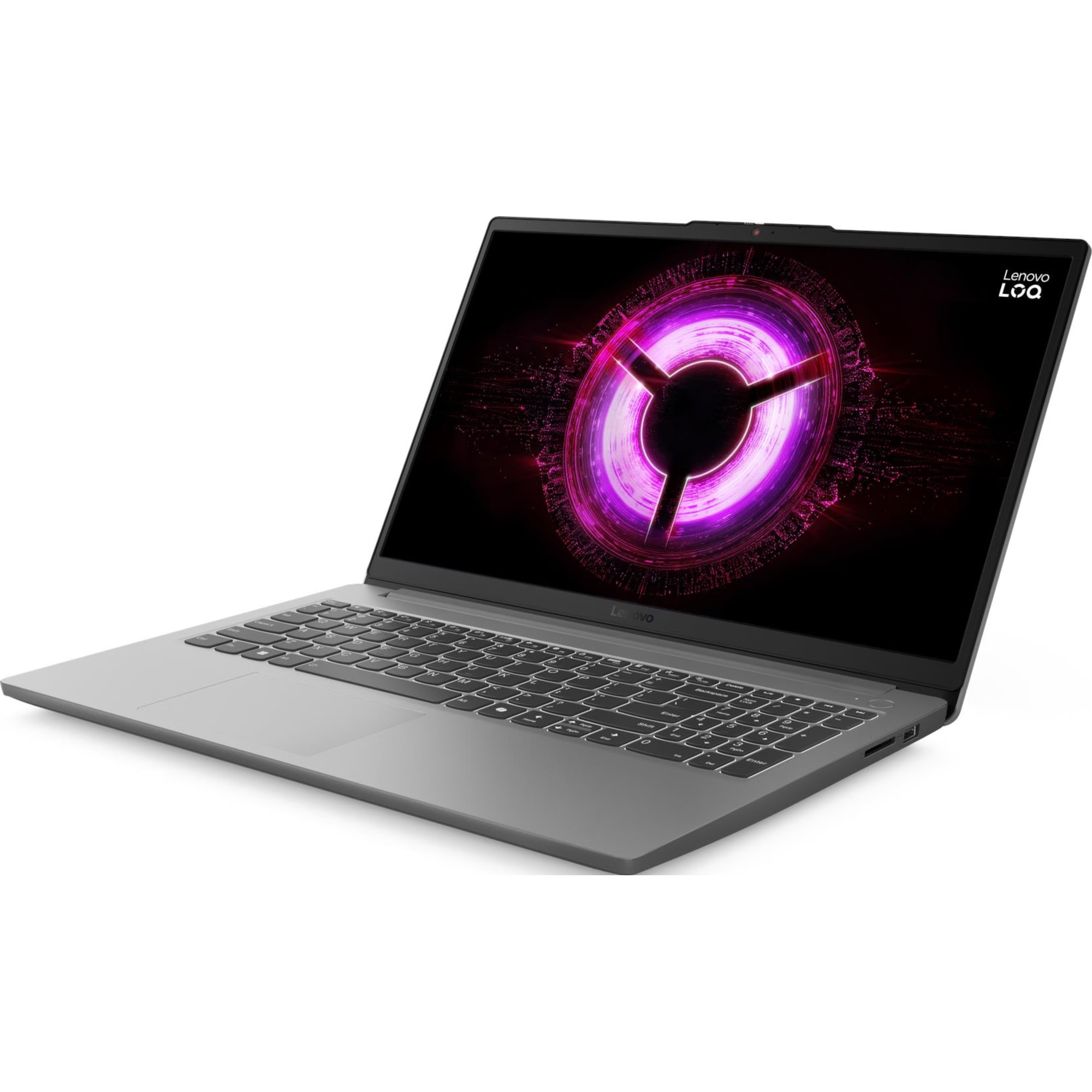 Laptop gaming Lenovo LOQ 15ARP10E, 15.6", Full HD, AMD Ryzen 5, 16 GB, 512 GB SSD, GeForce RTX 3050, Luna Grey