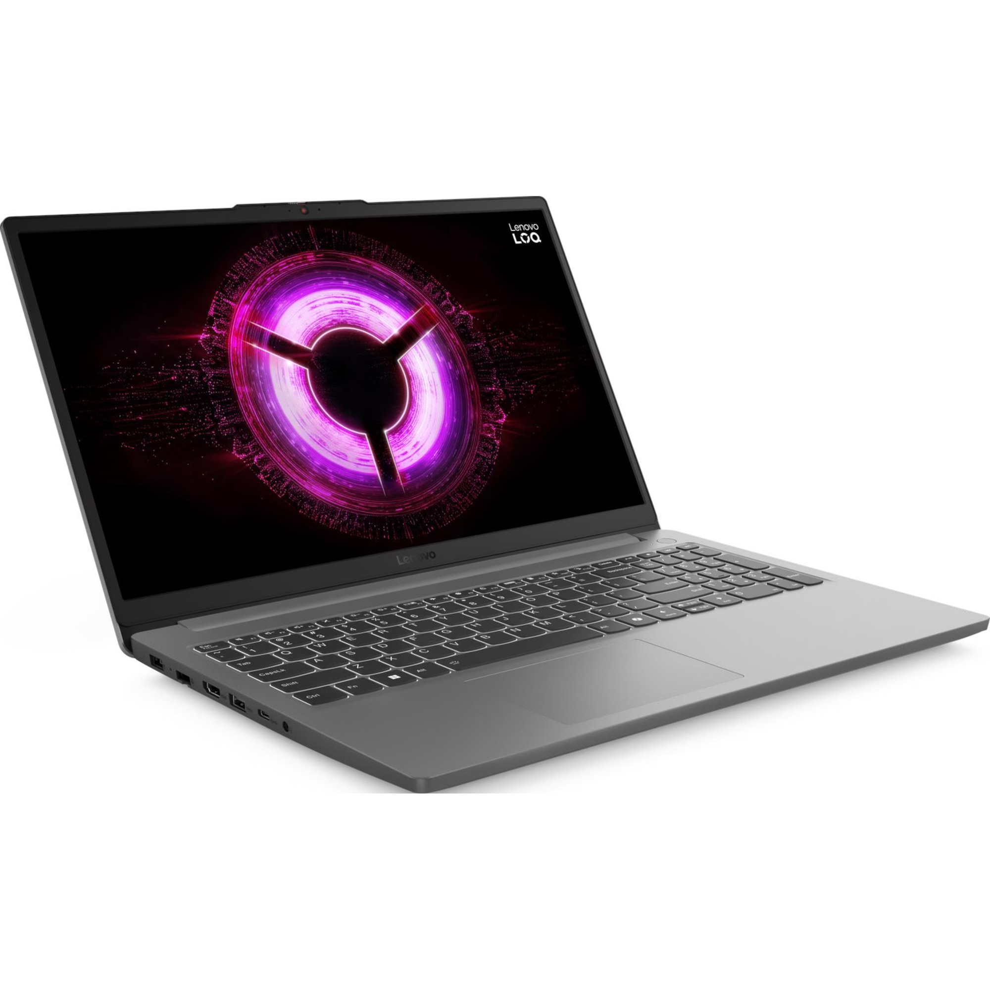 Laptop gaming Lenovo LOQ 15ARP10E, 15.6", Full HD, AMD Ryzen 5, 16 GB, 512 GB SSD, GeForce RTX 3050, Luna Grey