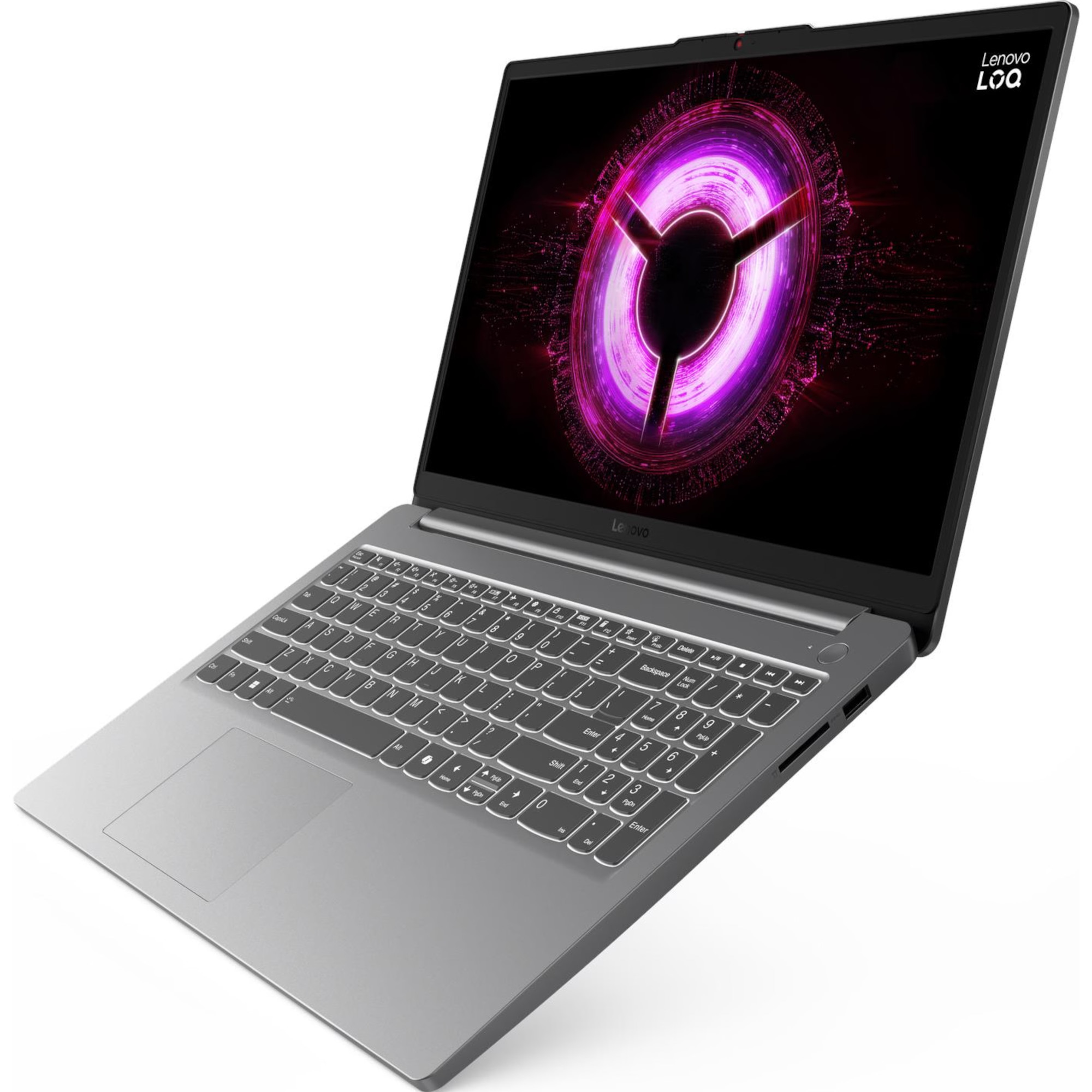 Laptop gaming Lenovo LOQ 15ARP10E, 15.6", Full HD, AMD Ryzen 5, 16 GB, 512 GB SSD, GeForce RTX 3050, Luna Grey
