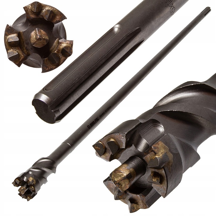 Burghiu SDS-MAX, 45mm x 1000mm, set pentru perforare, Mar-pol