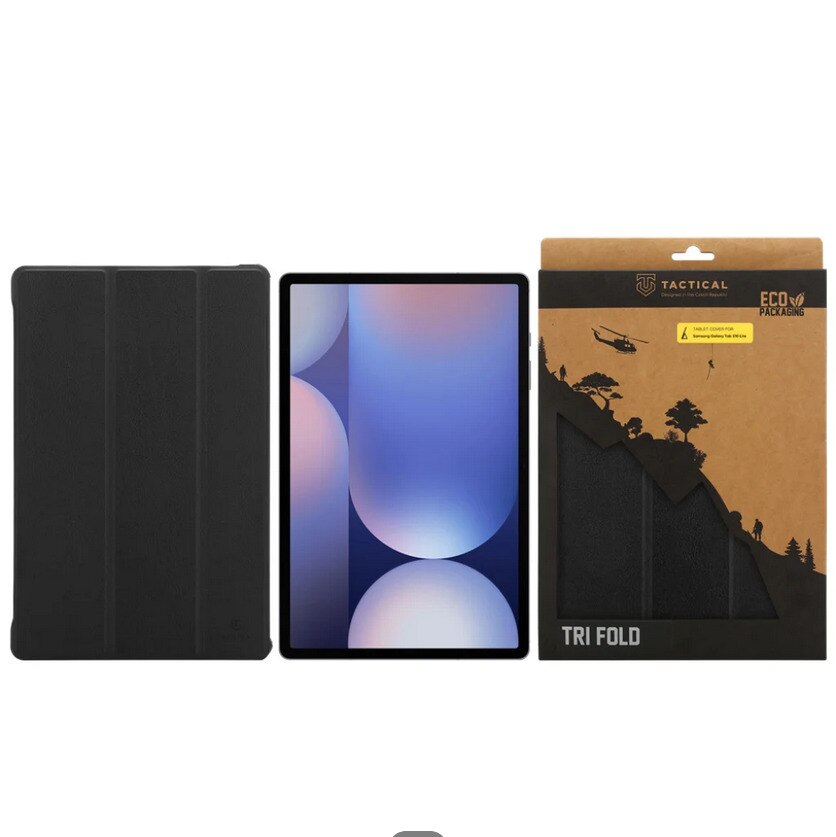 Husă tabletă Samsung Galaxy Tab S9 11 inch (SM-X710, SM-X716) - Tactical Book Tri Fold carcasă inteligentă neagră