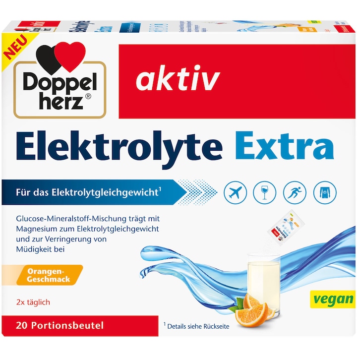 Electroliti Doppelherz Aktiv Extra Direct, 20 plicuri