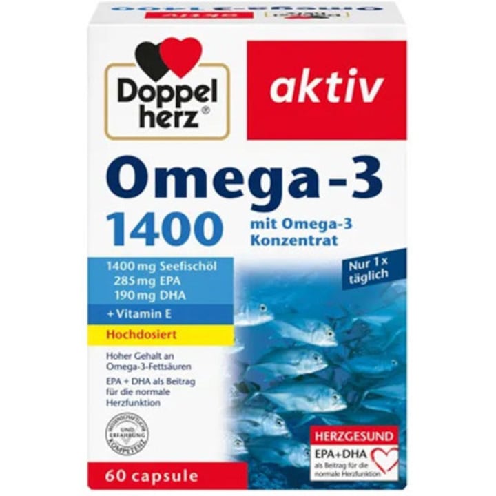Omega 3 1400mg Doppelherz, 60 capsule