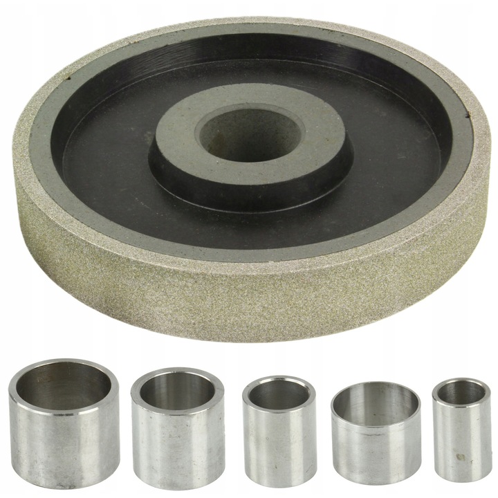 Disc de ascutire diamantat Mar-Pol, 150mm, 25mm latime, bakelit, pentru slefuit materiale dure