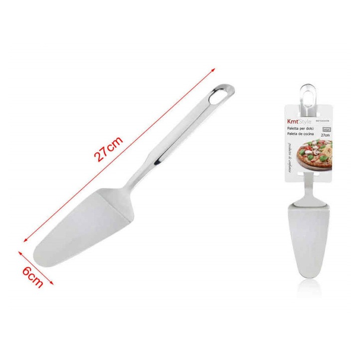 Spatulă și server pentru tort din oțel inoxidabil 27x6cm Kmt Style