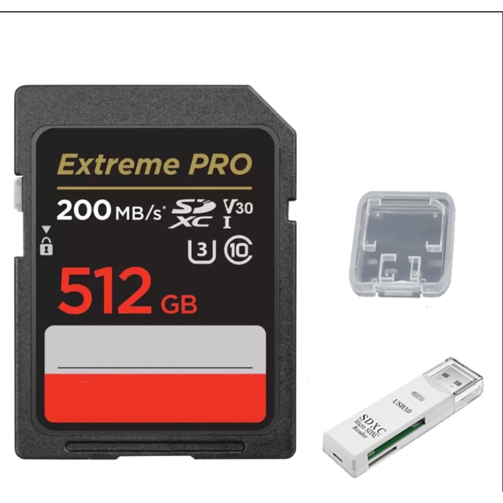 Card de memorie 512GB UHS-I, Class 10, viteze 200MB/s, 140MB/s, SanDisk Extreme