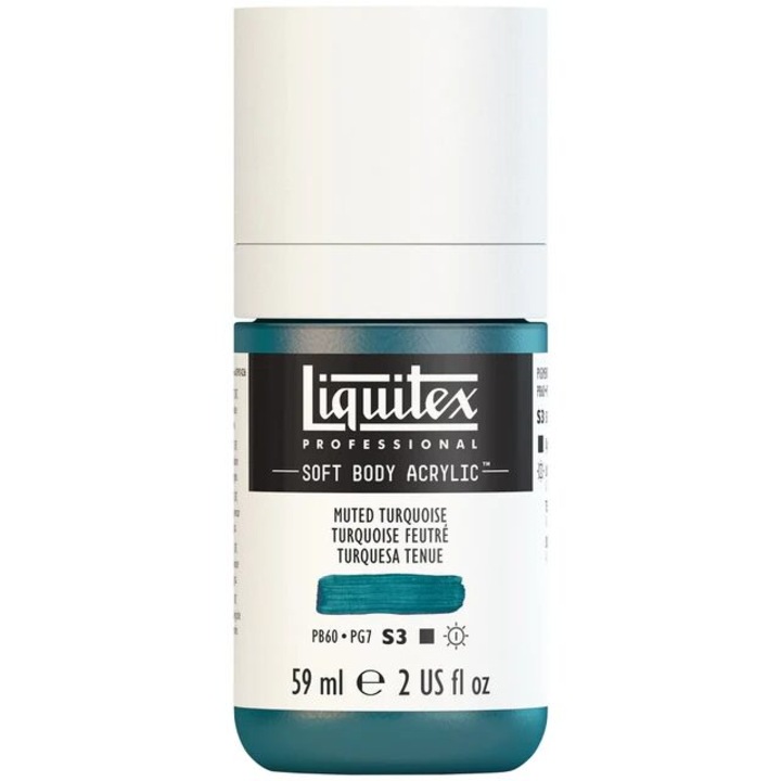 Culoare acrilica Liquitex, SOFT BODY 59 ml, Muted turquoise S3