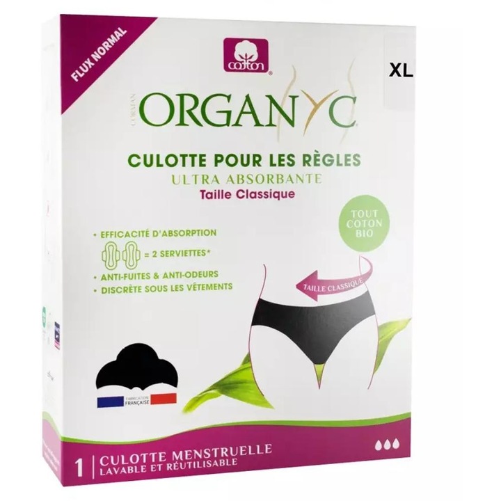 Lenjerie Intima pentru Perioada Menstruala, Marime XL, Organyc