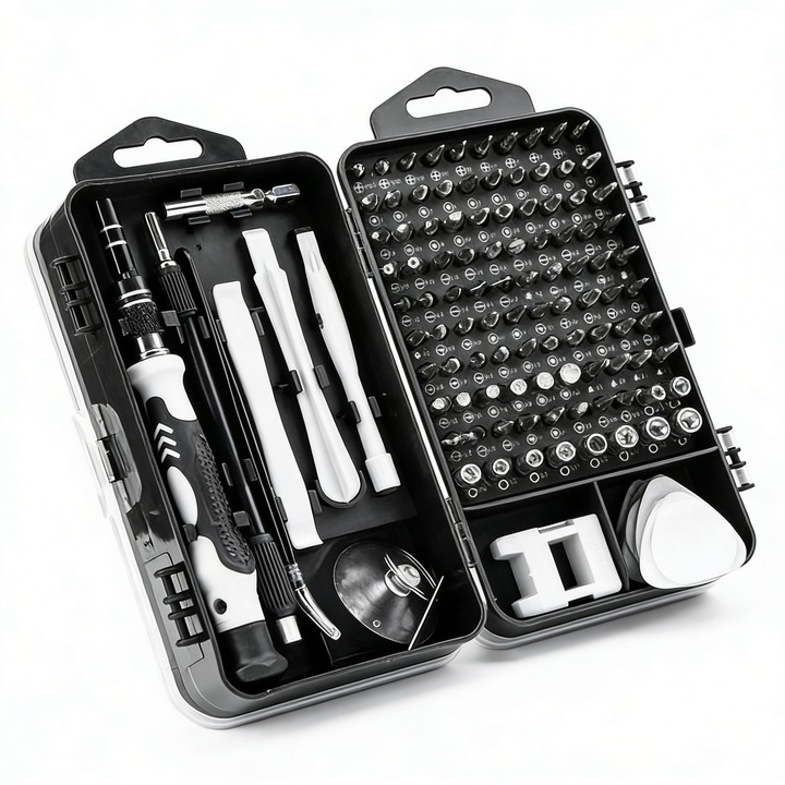 Set de surubelnite de precizie, trusa de surubelnite, trusa de scule electronica WIOLETA, trusa de scule pentru computer, trusa de reparare telefoane mobile, set de mini-surubelnite, surubelnita pentru ochelari