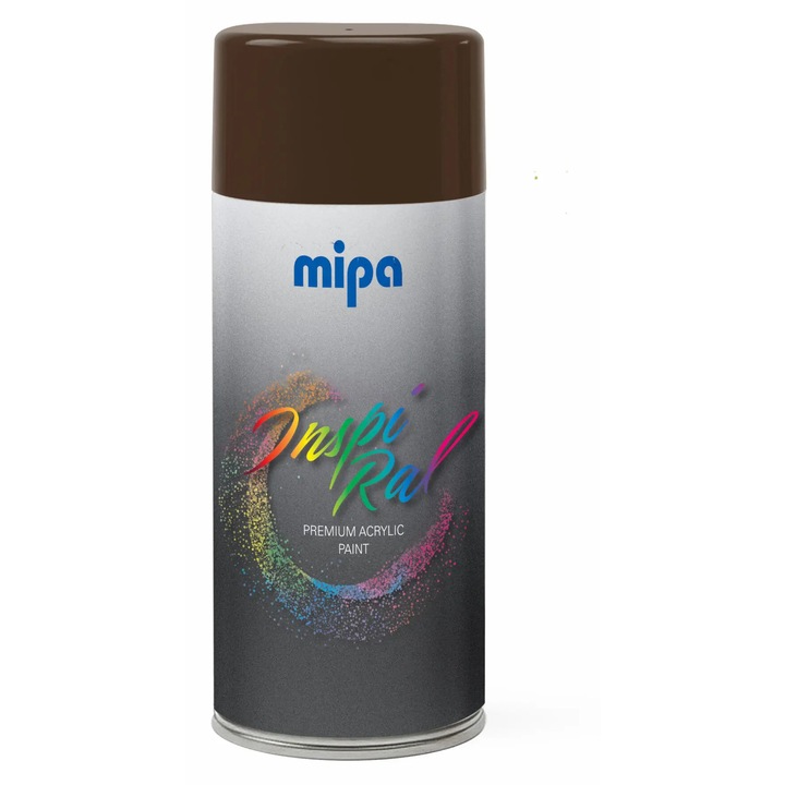 Prémium festékszóró spray, sötétbarna, RAL 8011 - Mipa Inspiral, 400ml