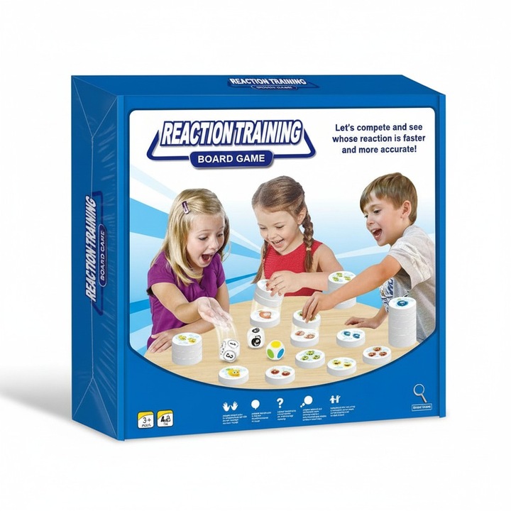 Joc interactiv copii MASTPAD Testeaza Viteza de Reactie, joc educativ si distractiv pentru copii si familie, 3+ ani