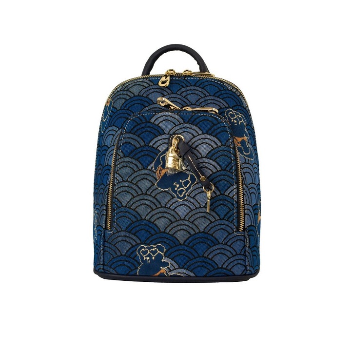 Rucsac Henney Bear, H-118-BLUE WAVE, albastru