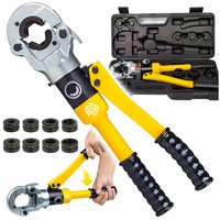 Presa hidraulica manuala ZAM Line pentru tevi PEX/AL-PEX 16-32 mm, forta 12 tone, 8 matrite U si TH, cap rotativ 360°, valiza inclusa
