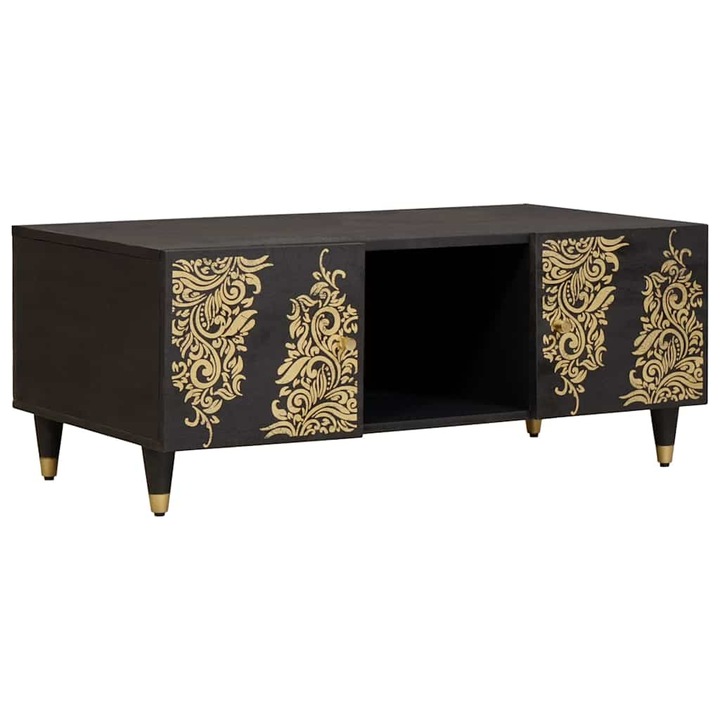 Масичка за кафе vidaXL, Черно Размер 100 x 54 x 40 см