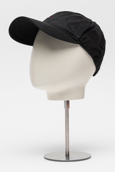 Tommy Hilfiger, Шапка Flag '85 от органичен памук, Черен