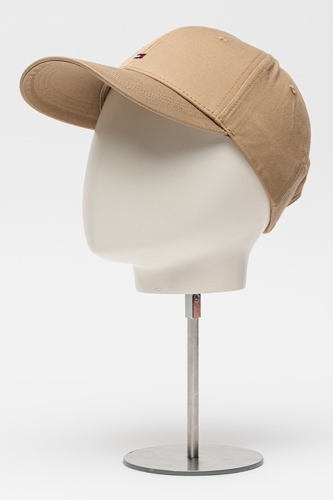 Tommy Hilfiger, Шапка Flag от органичен памук, Камел