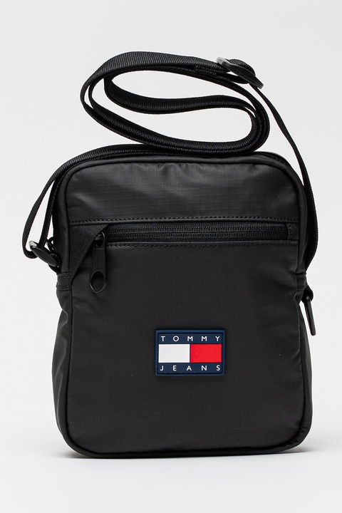Tommy Jeans, Tech vízálló keresztpántos táska, Fekete