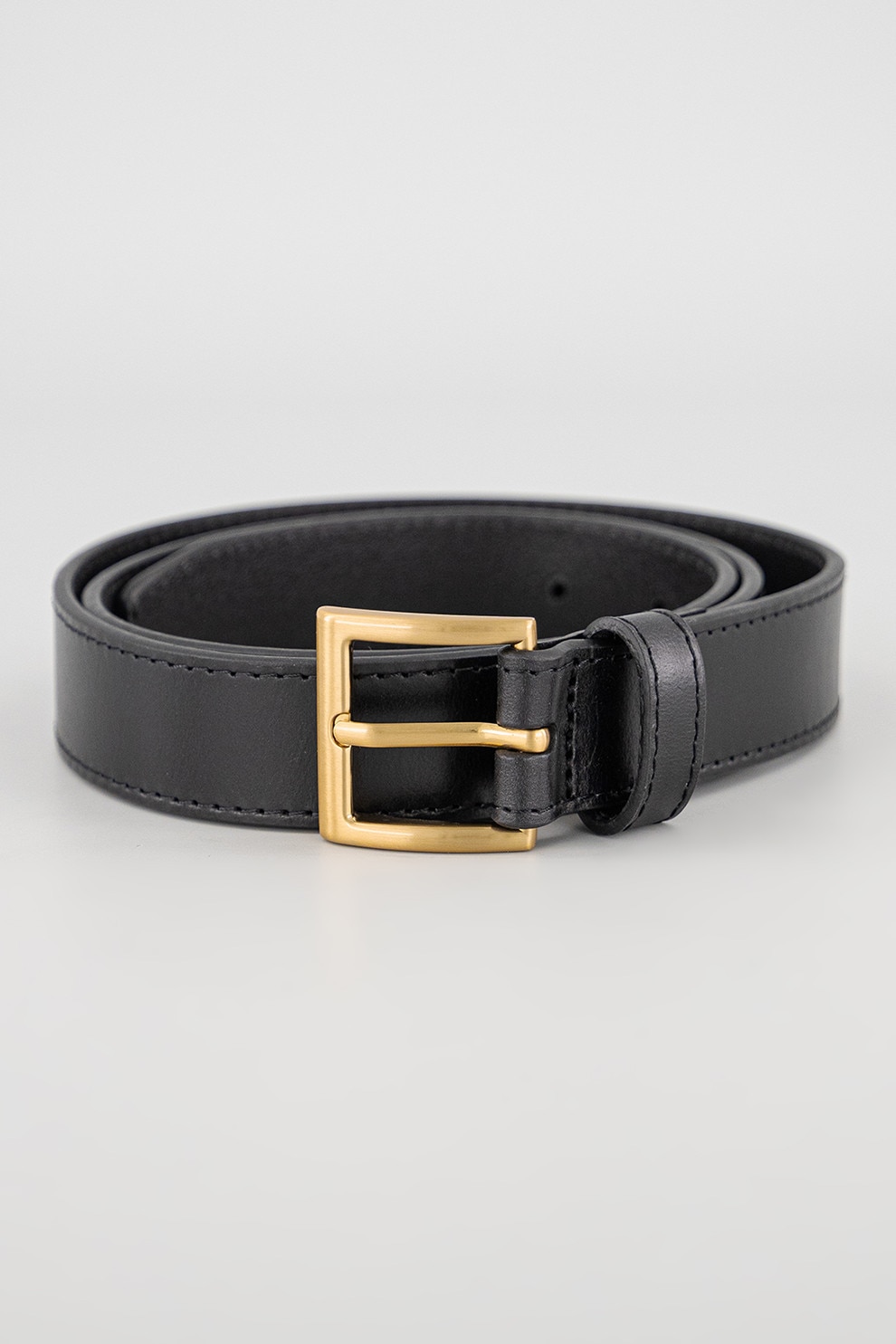 Tommy Hilfiger, Curea de piele Soho, Negru, 95