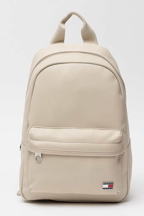 Tommy Jeans, Rucsac de piele ecologica Daily Elevated, Maro camel