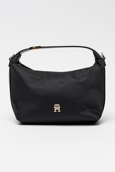 Tommy Hilfiger, Geanta crossbody cu bareta detasabila Go, Negru