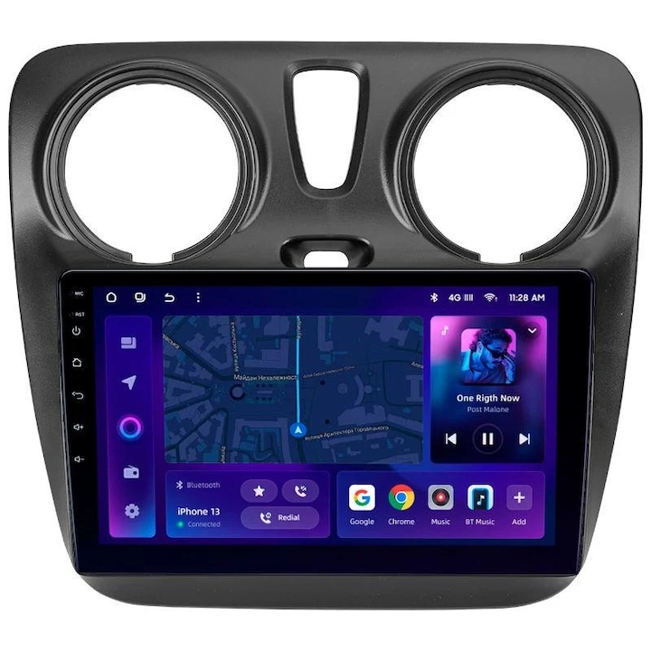 Navigatie Auto MOSS M2 Dacia Dokker 2012-2020 4+64GB 9" IPS Octa-core 1.6Ghz Android 4G Bluetooth 5.1 DSP