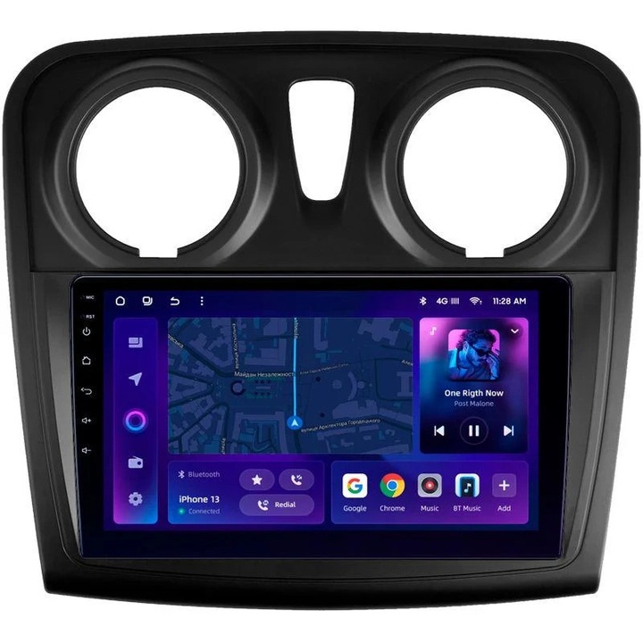 Navigatie Auto MOSS M2 Dacia Logan 2 2012-2016 4+64GB 9" IPS Octa-core 1.6Ghz Android 4G Bluetooth 5.1 DSP