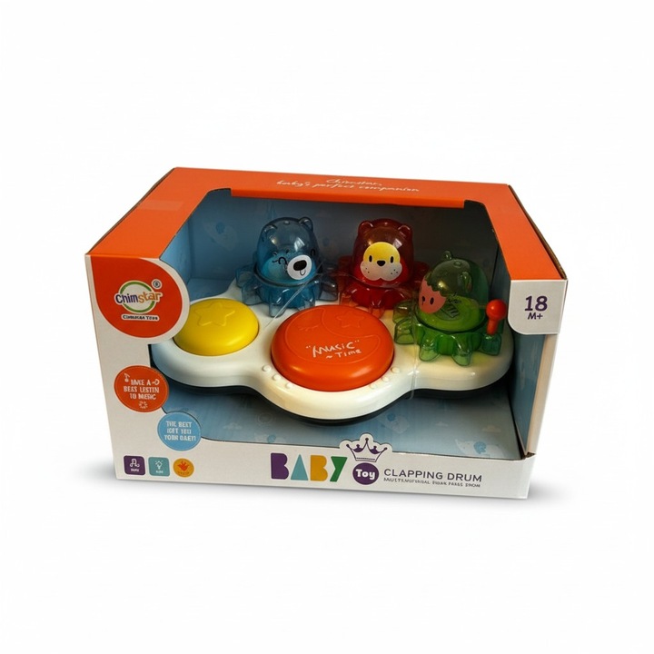 Jucărie muzicală interactivă pentru bebeluși MASTPAD, sunete amuzante, lumini, multicolor