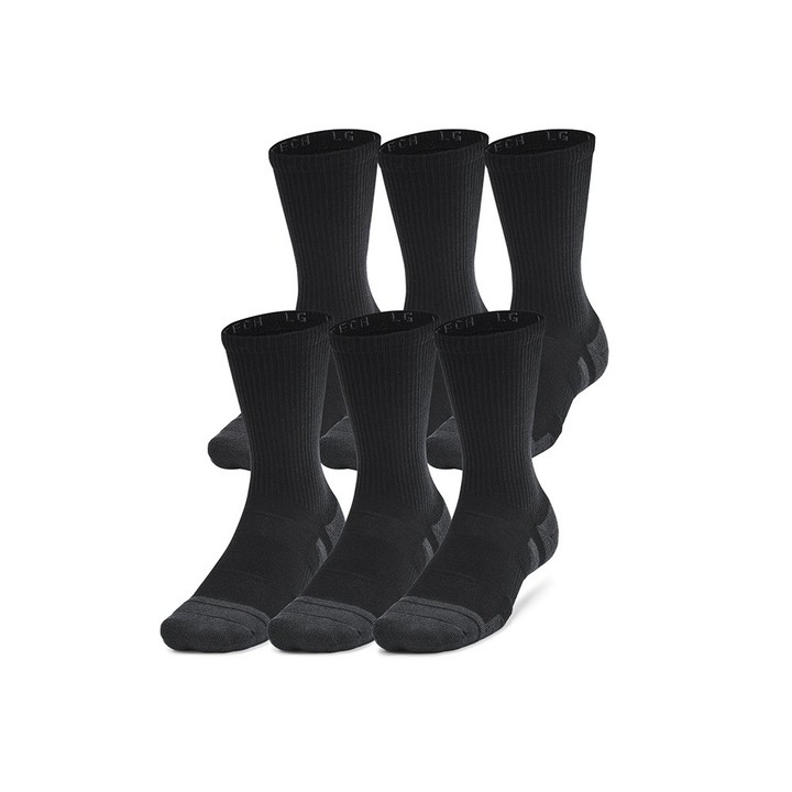 Set 6 Perechi Sosete Under Armour Performance Tech High 1386242-003, Barbati, Negru