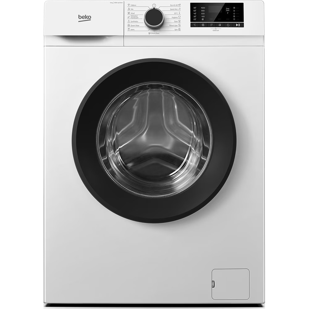 Masina de Spalat Rufe Frontala Slim BEKO B1WFK2604WBEE, 6 kg, 1000 rpm, Clasa D, Alb