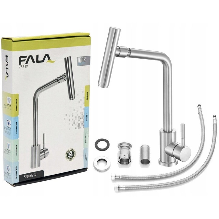 Fala mosogató csaptelep inox Steely 3