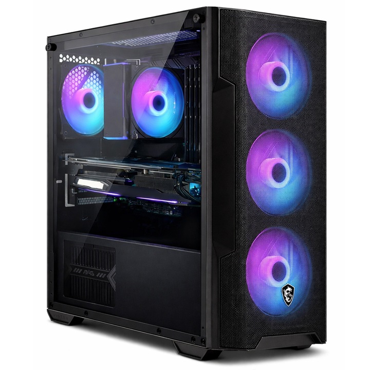 Sistem PC Vist PBMSI Core i5-14400F, RAM 32GB, AMD Radeon RX 9060 XT, SSD 1TB M.2, Windows 11 Pro preinstalat